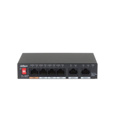 سوئیچ 5 پورت 10/100 PoE با 1 پورت uplink داهوا dahua DH-PFS3005-4ET-60-V2