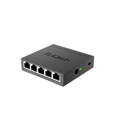 سوئیچ 5 پورت صنعتی با بدنه آلومینیومی DGS-105 5-port 10/100/1000Base-T Unmanaged Metal Desktop Gigabit Switch (EU Plug)