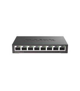 سوئیچ 8 پورت صنعتی با بدنه آلومینیومی DGS-10 8-port 10/100/1000Base-T Unmanaged Metal Desktop Gigabit Switch (EU Plug)