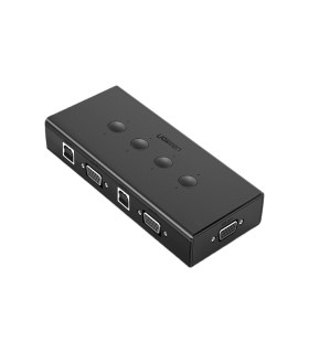 کی وی ام سوئیچ 4 پورت USB یوگرین مدل UGREEN CM154 کد 50280