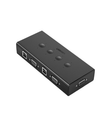 کی وی ام سوئیچ 4 پورت USB یوگرین مدل UGREEN CM154 کد 50280