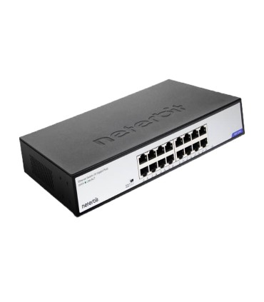 سوئیچ 16 پورت 1000 دی لینک مدل NETERBIT NGS-1016D