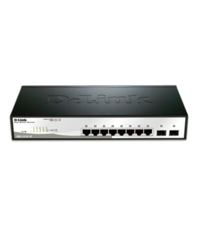 DGS-1210-10  8 Port 10/100/1000Base-T ports + 2 SFP ports Web Smart Switch