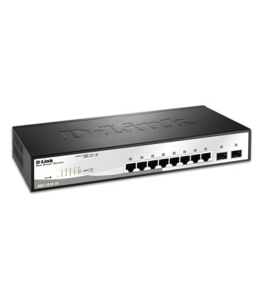 DGS-1210-10  8 Port 10/100/1000Base-T ports + 2 SFP ports Web Smart Switch