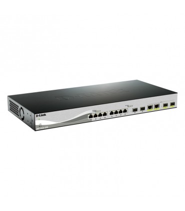 DXS-1210-12TC 10G Smart Switch with 8-port 10GBASE-T and 2-port 10G SFP+ and 2-port 10GBASE-T/SFP+ combo port