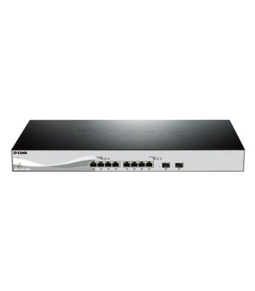 DXS-1210-10TS 10G Smart Switch with 8-port 10GBASE-T and 2-port 10GBASE-T/SFP+ combo port