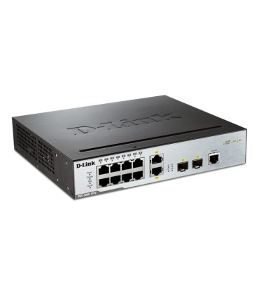 DGS-3000-10TC 8-Port 10/100/1000 Base-T + 2 Combo 10/100/1000BASE-T/SFP ports L2 Metro Ethernet Management Switch
