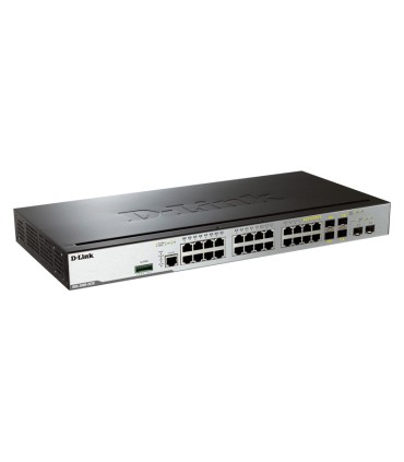 DGS-3000-26TC  20-Port 10/100/1000 Base-T + 4 Combo 10/100/1000BASE-T/SFP ports + 2-Port 10G SFP+ L2 Management Switch