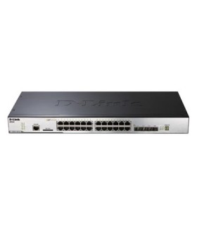 DGS-3120-24TC 20 10/100/1000BASE-T + 4 Combo 10/100/1000BASE-T/SFP with embedded SI image L2 Stackable Managed Switch