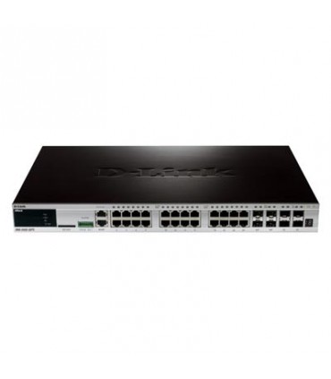 DGS-3420-28TC 20 10/100/1000Base-T + 4 Combo 10/100/1000Base-T/SFP ports + 4 10GE SFP+ ports L2 Stackable Managed Switch