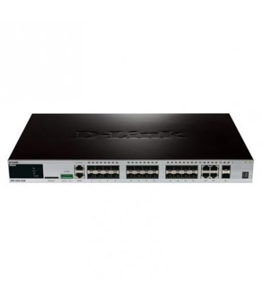 DGS-3420-26SC 20 SFP ports + 4 Combo 10/100/1000Base-T/SFP ports + 2 10GE SFP+ ports L2 Stackable Managed Switch