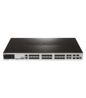 DGS-3420-28SC 20 SFP ports + 4 Combo 10/100/1000Base-T/SFP ports + 4 10GE SFP+ ports L2 Stackable Managed Switch
