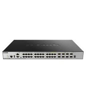 DGS-3630-28TC 20 10/100/1000Base-T ports + 4 Combo 10/100/1000Base-T/SFP ports + 4 10GE SFP+ ports L2 Stackable Managed Switch