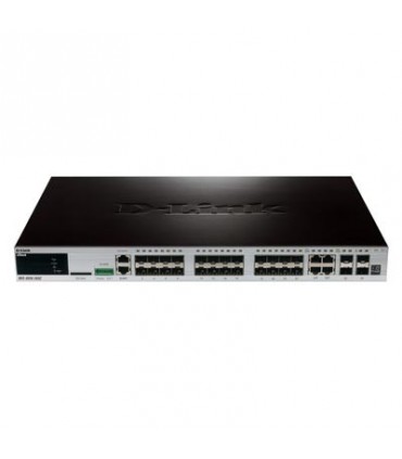 DGS-3620-28SC 20 SFP ports + 4 Combo SFP/10/100/1000Base-T ports + 4 10GE SFP+ Ports L3 Stackable Managed Switch