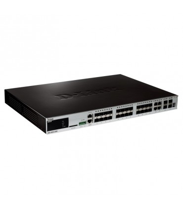 DGS-3620-28SC 20 SFP ports + 4 Combo SFP/10/100/1000Base-T ports + 4 10GE SFP+ Ports L3 Stackable Managed Switch