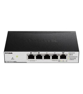 DGS-1100-05PD 2-Ports 10/100/1000Mbps  PoE + 3-Ports 10/100/1000Mbps with 1 PD ( PoE powered ) Port Smart Switch,