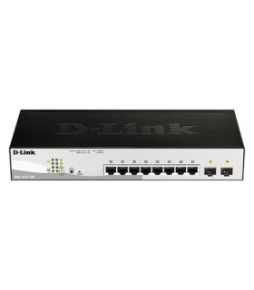 DGS-1210-10P 8-ports 10/100/1000Base-T PoE + 2 SFP ports Smart Switch, 78W PoE Power