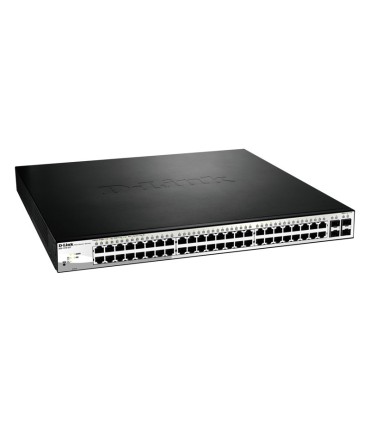DGS-1210-52P 24-Port 10/100/1000BaseT PoE  + 24-Port 10/100/1000Mbps Ports + 4 SFP Ports, Web Smart Switch, 193W PoE Budget
