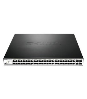 DGS-1210-52MP 48-Port 10/100/1000BaseT PoE + 4 Gigabit SFP ports Web Smart Switch, 370W PoE Budget