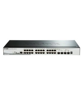 DGS-1510-28P 24 Ports 10/100/1000Base-T PoE Gigabit Smart Pro Switch with 2 SFP Ports + 2 x 10G SFP+ Ports