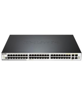 DGS-3120-48PC 44 10/100/1000BASE-T + 4 Combo 10/100/1000BASE-T/SFP PoE ports with embedded SI image L2 Stackable Managed Switch)