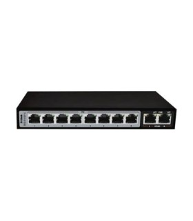 سوئیچ 10 پورت با 8 پورت 100 PoE با 2 پورت uplink دی لینک D-Link DES-F1010P-E