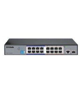 D-Link DES-F1016P-E 16-Port 10/100 PoE Unmanaged Desktop Switch