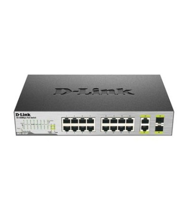 D-Link DES-1018P 18-Port Fast Ethernet PoE Unmanaged Desktop Switch