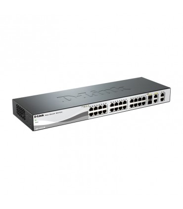 D-Link DES-1210-28 24-Port 10/100BaseT + 2-Port 10/100/1000BaseT ports + 2 Combo 1000BaseT/SFP ports Smart Switch