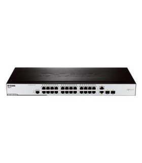 DES-3200-26-DC 24-port 10/100Base-T + 2 Combo 1000Base-T/SFP ports L2 Managed Switch with DC Power