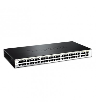 D-Link DES-1210-52 48-Port 10/100BaseT + 2-Port 10/100/1000Mbps Copper + 2 Combo Copper/SFP Smart Switch
