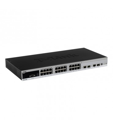 DES-3528 24-port 10/100Base-T + 2 1000Base-T ports+ 2 Combo 1000Base-T/SFP ports L2 Stackable Managed Switch