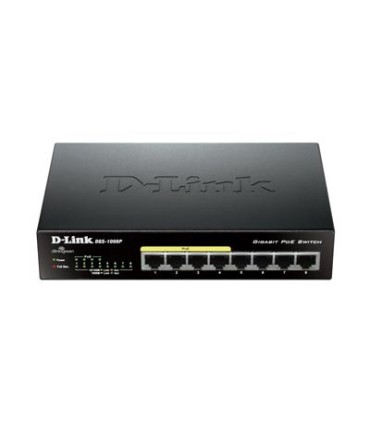 D-Link DGS-1008P 8-Port Gigabit PoE Unmanaged Desktop Switch