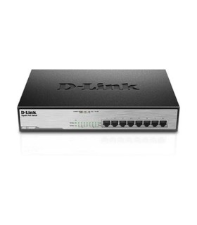 DGS-1008MP	8-port 10/100/1000Base-T Unmanaged PoE Switch ,140W POE Power Budget