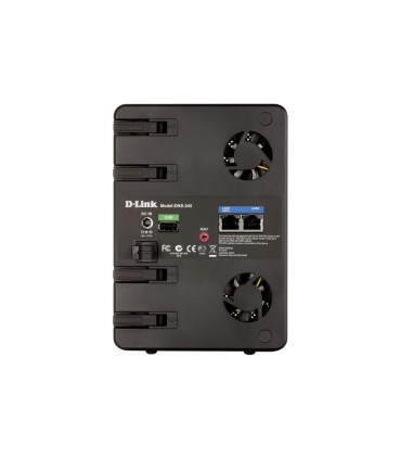 DNS-345	D-Link ShareCenter Quattro , 4Bay, 1.6Ghz processor, with 2* 10/100/1000Mbps ports