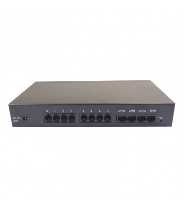 DVG-5008S VoIP Gateway with built-in 8 FXS, 1 10/100Mbps WAN & 4-port 10/100Mbps Switch