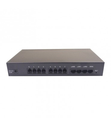 DVG-6008S VoIP Gateway with built-in 8 FXO, 1 10/100Mbps WAN & 4-port 10/100Mbps Switch