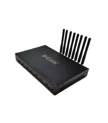 DVG-6008G VoIP Gateway with built-in 8 GSM ports, 2 * 10/100Mbps LAN ports