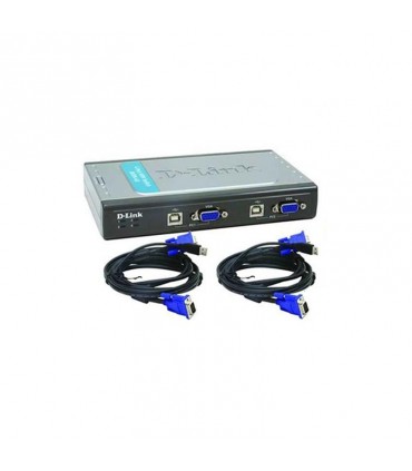 KVM-4U 4 port USB KVM Switch with 2*DKVM-CU