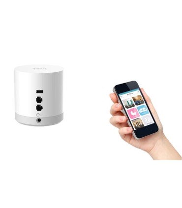 DCH-G022 Mydlink Connected Home Hub , 2 10/100Mbps LAN ports , 1 x USB 2.0 , Wireless 11n,