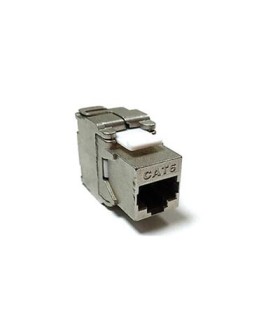 کیستون CAT6 شیلددار - رنگ نقره ای بدون نیاز به ابزار پانچ NKJ-C6SMET2B21