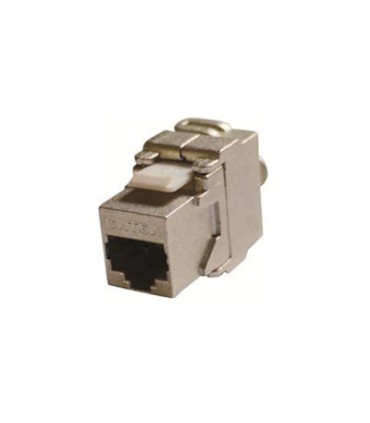 کیستون CAT6A شیلددار - رنگ نقره ای بدون نیاز به ابزار پانچ NKJ-6ASMET2B21