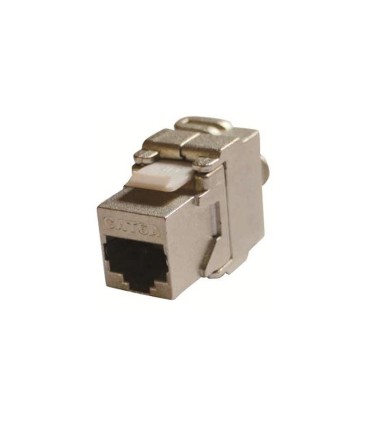 کیستون CAT6A شیلددار - رنگ نقره ای بدون نیاز به ابزار پانچ NKJ-6ASMET2B21