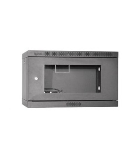 رک دیواری 6 یونیت عمق 45 دیواری با درب فریم دار شیشه ای Wallmount Rack 6 Unit 45 Depth