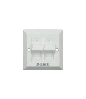 فیس پلیت دو پورت 86*86 میلیمتر زاویه دار NFP-0WHI22