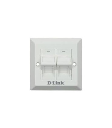 فیس پلیت دو پورت 86*86 میلیمتر زاویه دار NFP-0WHI22