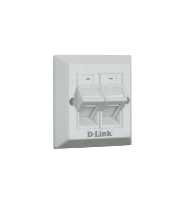 فیس پلیت دو پورت 86*86 میلیمتر زاویه دار NFP-0WHI22