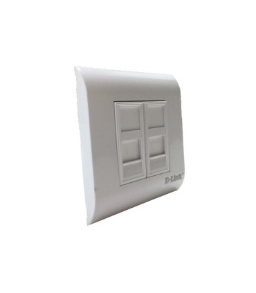 فیس پلیت تک و دو پورت 80*80 مربعی- فرنچ استایل NFF-01WHI