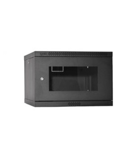 رک دیواری 7 یونیت عمق 60 دیواری با درب فریم دار شیشه ای Wallmount Rack 7 Unit 60 Depth