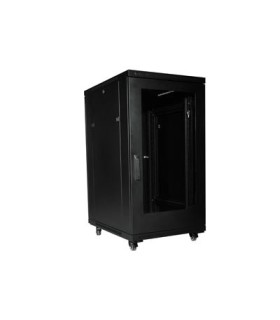 رک 22 یونیت عمق 80 ایستاده پیشرفته با درب فریم دار شیشه ای Stand Advance Rack 22 Unit 80 Depth